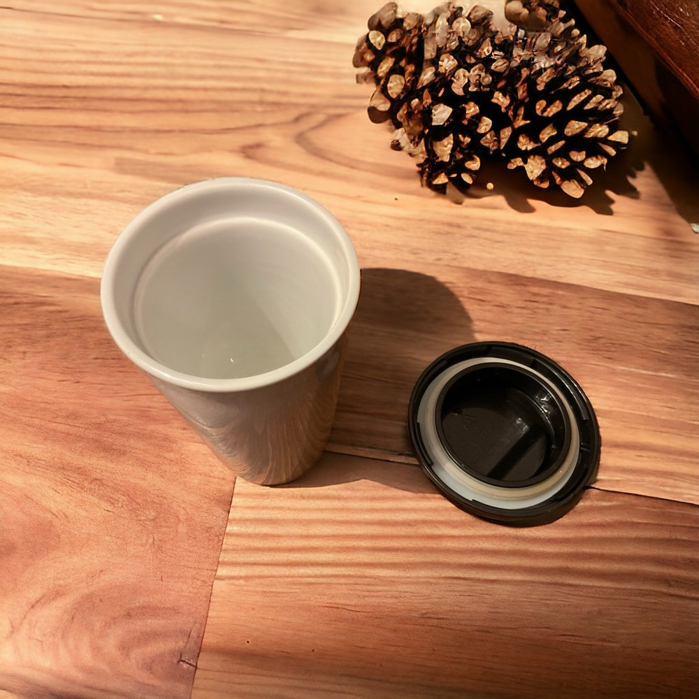 Starbucks Classic Logo Thermal Glass 12 Ounce Travel Cup! - Picture 7 of 16